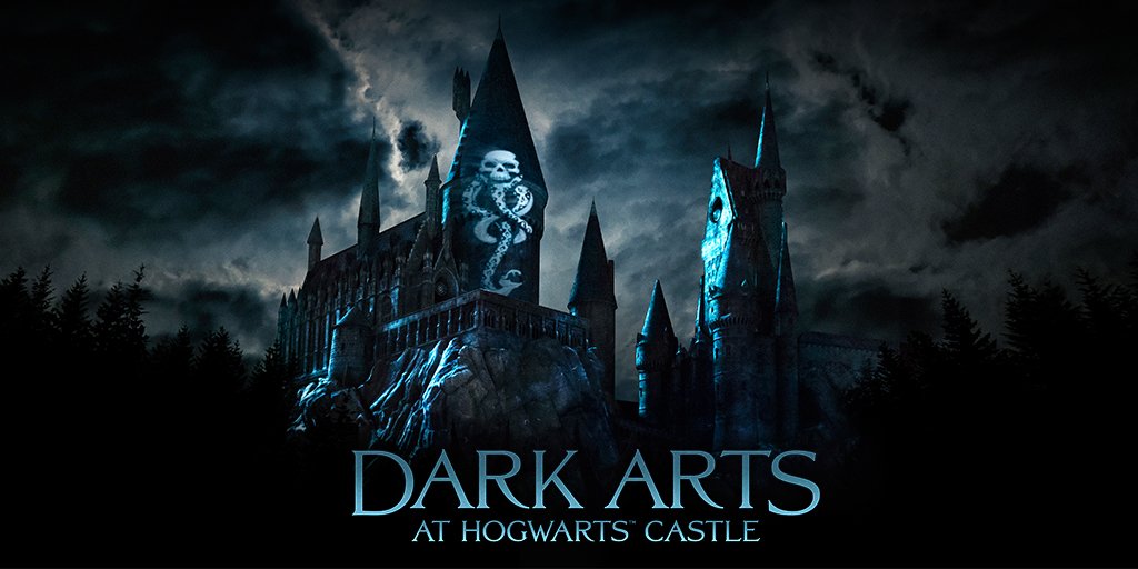 米ユニバ ハリウッド オーランドの 闇の魔術 ホグワーツ城 新ナイトショー ポッターポータル Potterportal