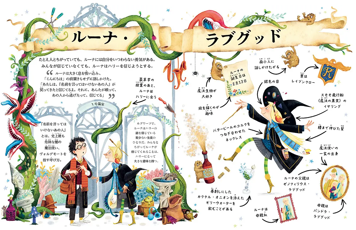 『ハリー・ポッターシリーズ ポケット図鑑』ルーナ・ラブグッド版｜静山社｜J.K. ローリング著